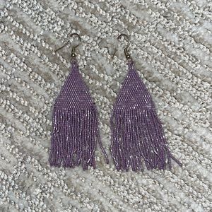 INK & ALLOY purple dangly earrings!